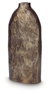 Wallmond Antique Brass Finish Vase from Ashley - Luna Furniture
