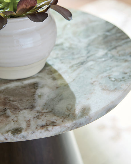 Waltnor Gray/White/Brown Accent Table from Ashley - Luna Furniture