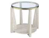 Wanda Round Glass Top End Table from Steve Silver - Luna Furniture