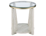 Wanda Round Glass Top End Table from Steve Silver - Luna Furniture