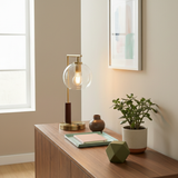 Wander Right Angle Glass Table Lamp - Bronze from Ashcroft Furniture - Luna Furniture