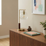 Wander Right Angle Glass Table Lamp - Bronze from Ashcroft Furniture - Luna Furniture
