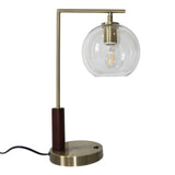 Wander Right Angle Glass Table Lamp - Bronze from Ashcroft Furniture - Luna Furniture