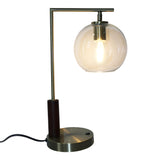 Wander Right Angle Glass Table Lamp - Bronze from Ashcroft Furniture - Luna Furniture