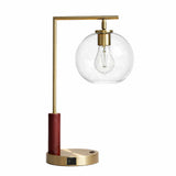 Wander Right Angle Glass Table Lamp - Bronze from Ashcroft Furniture - Luna Furniture