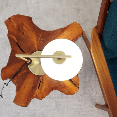 Wander Right Angle Glass Table Lamp - Bronze from Ashcroft Furniture - Luna Furniture