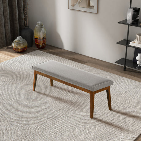 Warren Ash Gray Bench from Midinmod - Luna Furniture