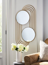 Warrenley Gold Finish Accent Mirror from Ashley - Luna Furniture