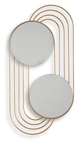 Warrenley Gold Finish Accent Mirror from Ashley - Luna Furniture