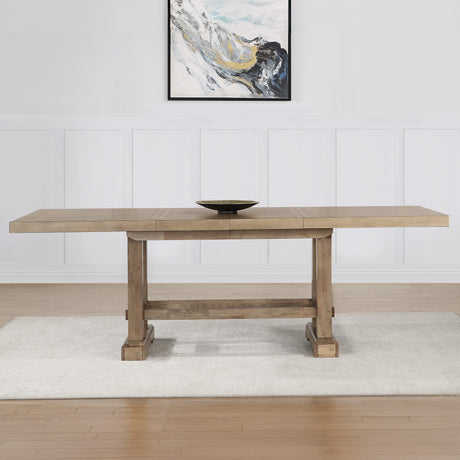 Napa 108-Inch Counter Table with/2 18-inch Leaves, Sand from Steve Silver - Luna Furniture