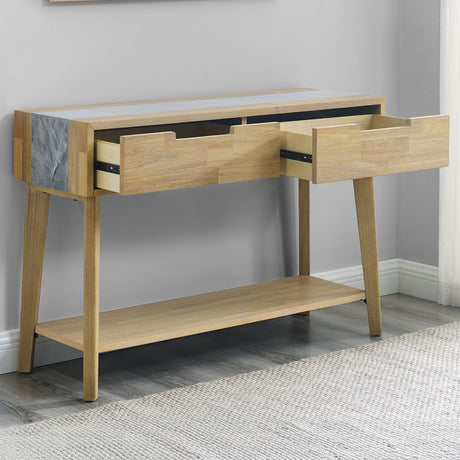 Calgary Sintered Stone Inlay Sofa Table from Steve Silver - Luna Furniture
