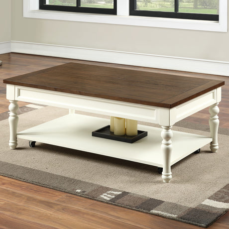 Joanna Coffee Table with Casters from Steve Silver - Luna Furniture