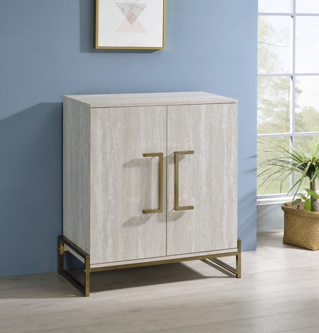 Larkin Faux-Marble Wine Cabinet from Steve Silver - Luna Furniture