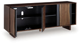 Welby Brown/Charcoal Accent Cabinet from Ashley - Luna Furniture
