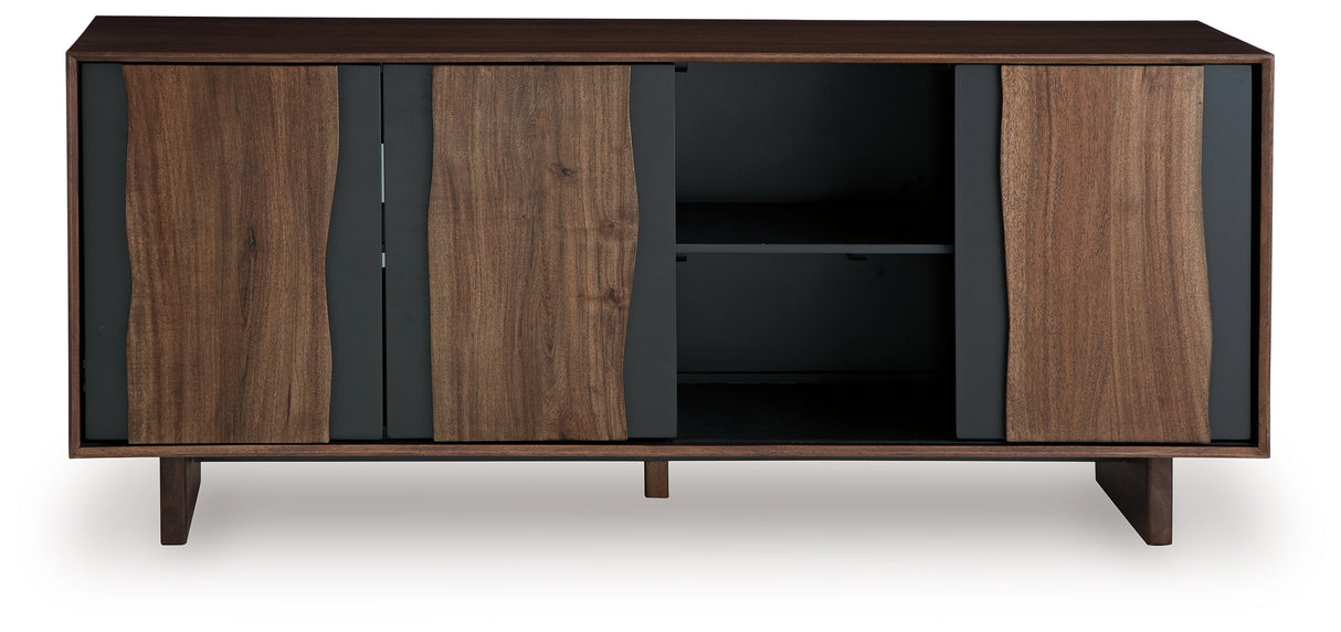 Welby Brown/Charcoal Accent Cabinet from Ashley - Luna Furniture
