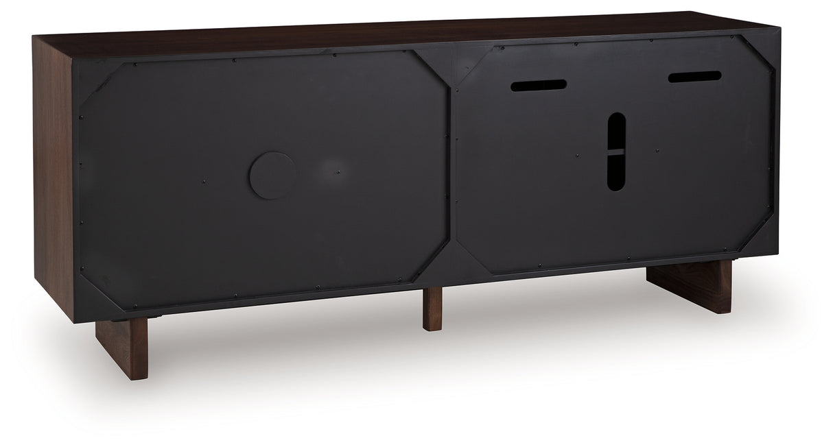 Welby Brown/Charcoal Accent Cabinet from Ashley - Luna Furniture