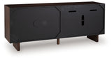 Welby Brown/Charcoal Accent Cabinet from Ashley - Luna Furniture