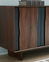 Welby Brown/Charcoal Accent Cabinet from Ashley - Luna Furniture