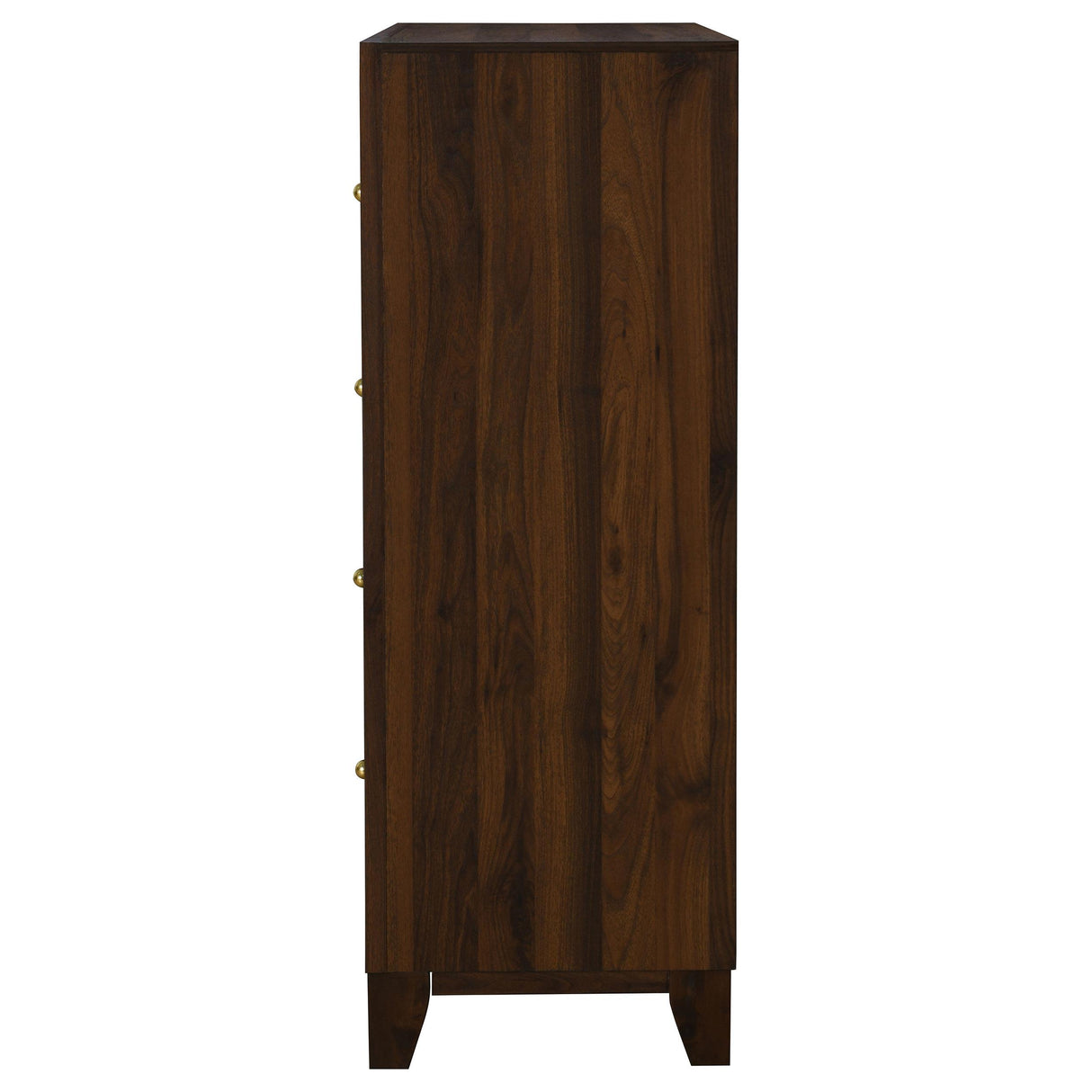 Welsley Walnut 4-Drawer Chest from Coaster - Luna Furniture
