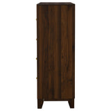Welsley Walnut 4-Drawer Chest from Coaster - Luna Furniture
