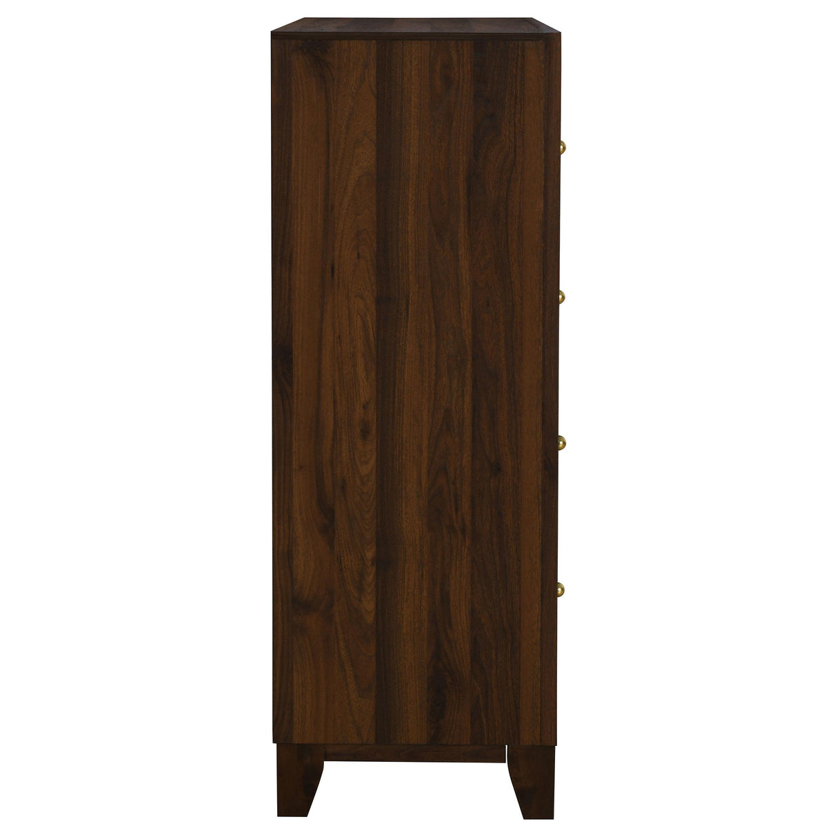 Welsley Walnut 4-Drawer Chest from Coaster - Luna Furniture