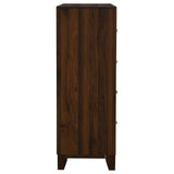 Welsley Walnut 4-Drawer Chest from Coaster - Luna Furniture