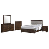Welsley Walnut Bedroom Set from Coaster - Luna Furniture