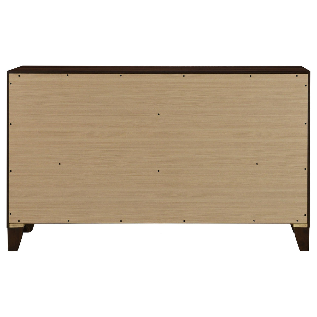 Welsley Walnut 6-Drawer Dresser Cabinet from Coaster - Luna Furniture