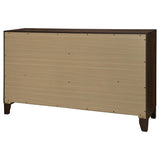 Welsley Walnut 6-Drawer Dresser Cabinet from Coaster - Luna Furniture