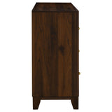 Welsley Walnut 6-Drawer Dresser Cabinet from Coaster - Luna Furniture