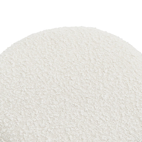 Wesley Ivory Boucle Stool from Ashcroft Furniture - Luna Furniture