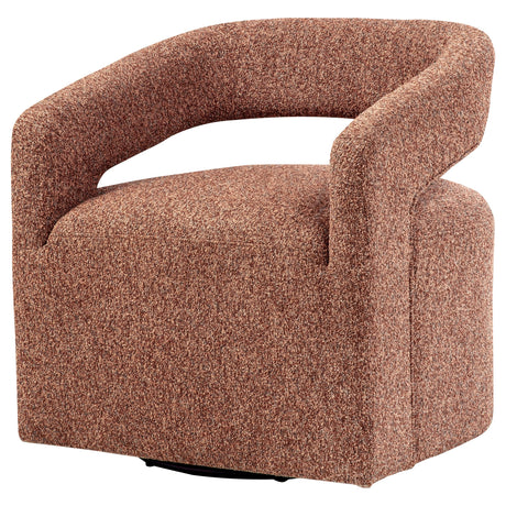 Westhill Berry Boucle Upholstered Swivel Accent Chair from Coaster - Luna Furniture