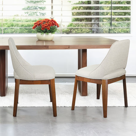 Weston Beige Linen Dining Chair from Midinmod - Luna Furniture