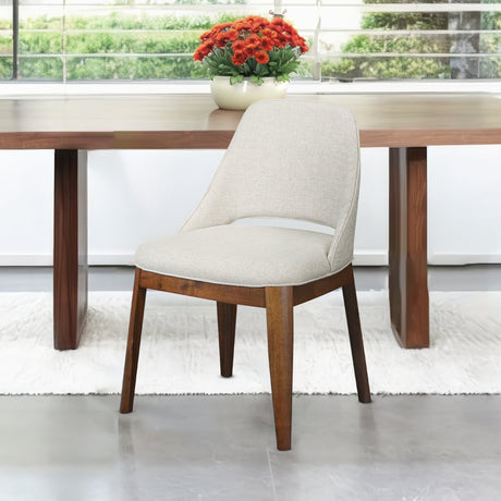 Weston Beige Linen Dining Chair from Midinmod - Luna Furniture