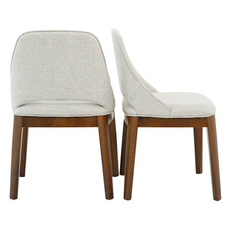 Weston Beige Linen Dining Chair from Midinmod - Luna Furniture