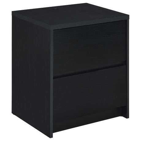 Westpark Black Nightstand with LED Lights and USB Ports from Coaster - Luna Furniture