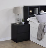 Westpark Black Nightstand with LED Lights and USB Ports from Coaster - Luna Furniture