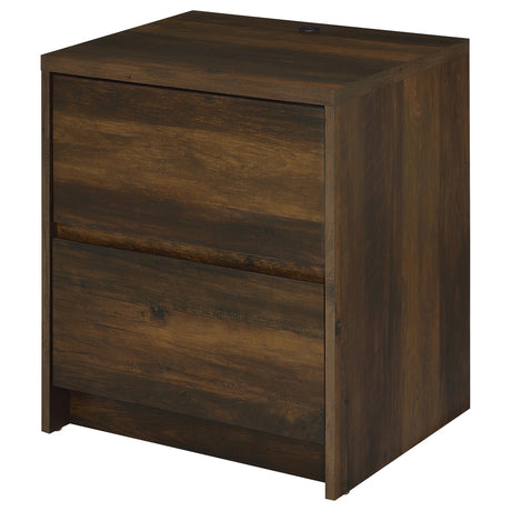 Westpark Dark Pine Nightstand with LED Lights and USB Ports from Coaster - Luna Furniture