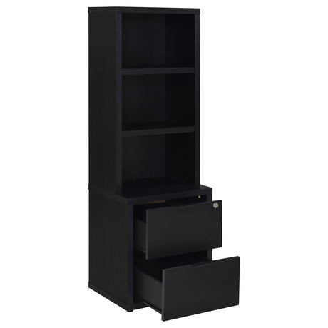 Westpark Black 3-Piece Wall Unit Bookcase Set with USB from Coaster - Luna Furniture
