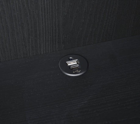 Westpark Black 3-Shelf Bookcase with Lockable Drawer and USB Ports from Coaster - Luna Furniture