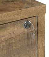 Westpark Mango 3-Shelf Bookcase with Lockable Drawer and USB Ports from Coaster - Luna Furniture