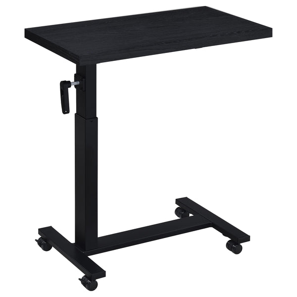 Westpark Black Height Adjustable Mobile Bedroom C-Table Side Table