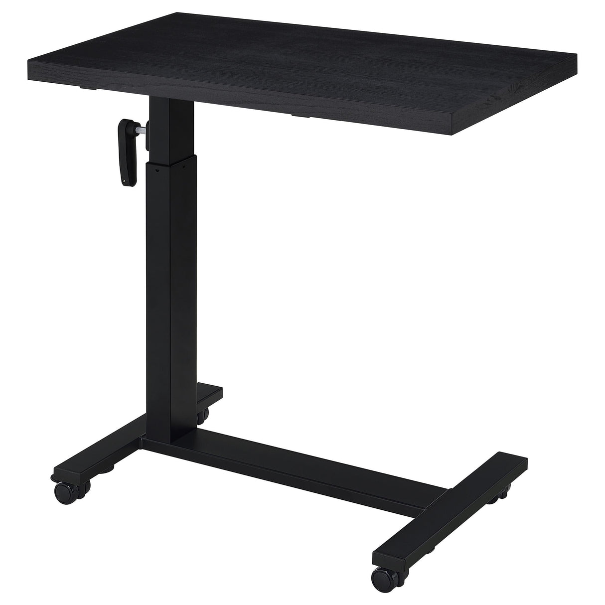 Westpark Black Height Adjustable Mobile Bedroom C-Table Side Table from Coaster - Luna Furniture