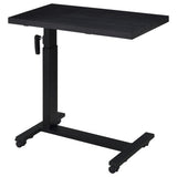 Westpark Black Height Adjustable Mobile Bedroom C-Table Side Table from Coaster - Luna Furniture
