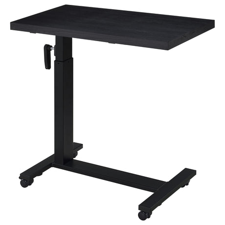 Westpark Black Height Adjustable Mobile Bedroom C-Table Side Table from Coaster - Luna Furniture