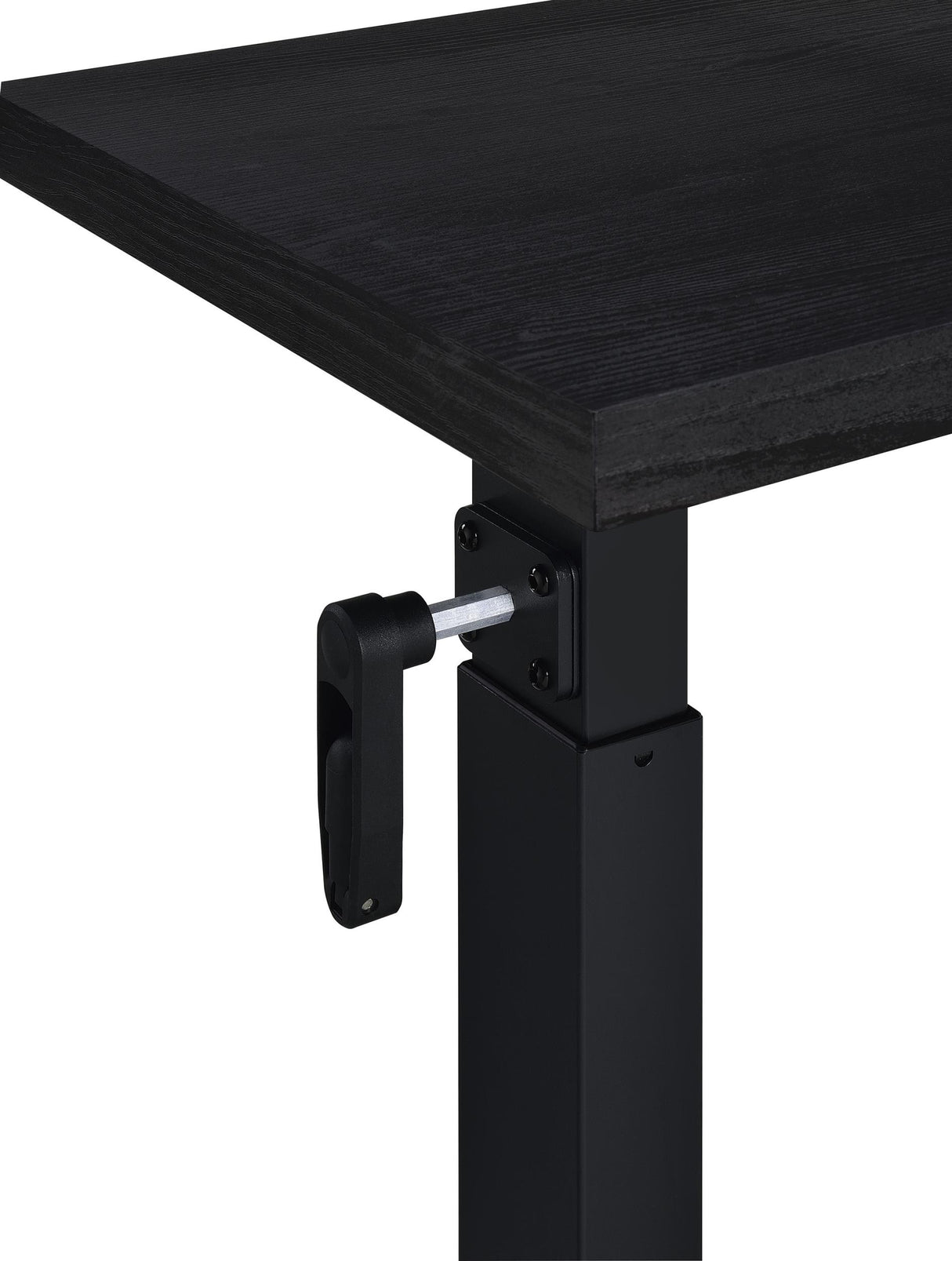 Westpark Black Height Adjustable Mobile Bedroom C-Table Side Table from Coaster - Luna Furniture