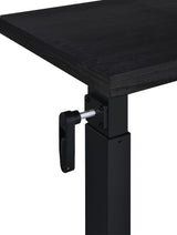 Westpark Black Height Adjustable Mobile Bedroom C-Table Side Table from Coaster - Luna Furniture