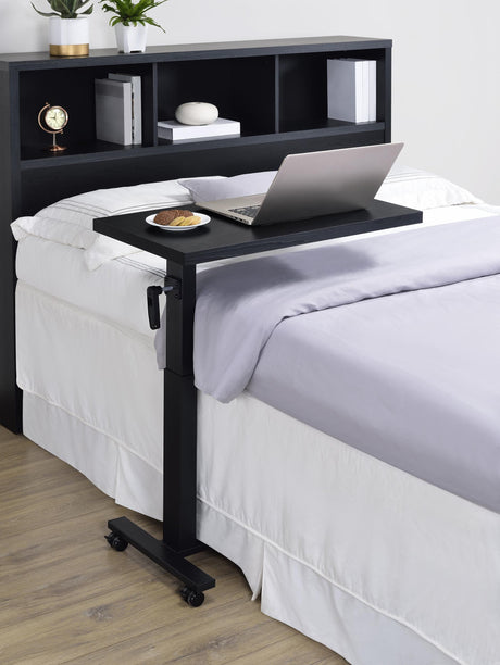 Westpark Black Height Adjustable Mobile Bedroom C-Table Side Table from Coaster - Luna Furniture