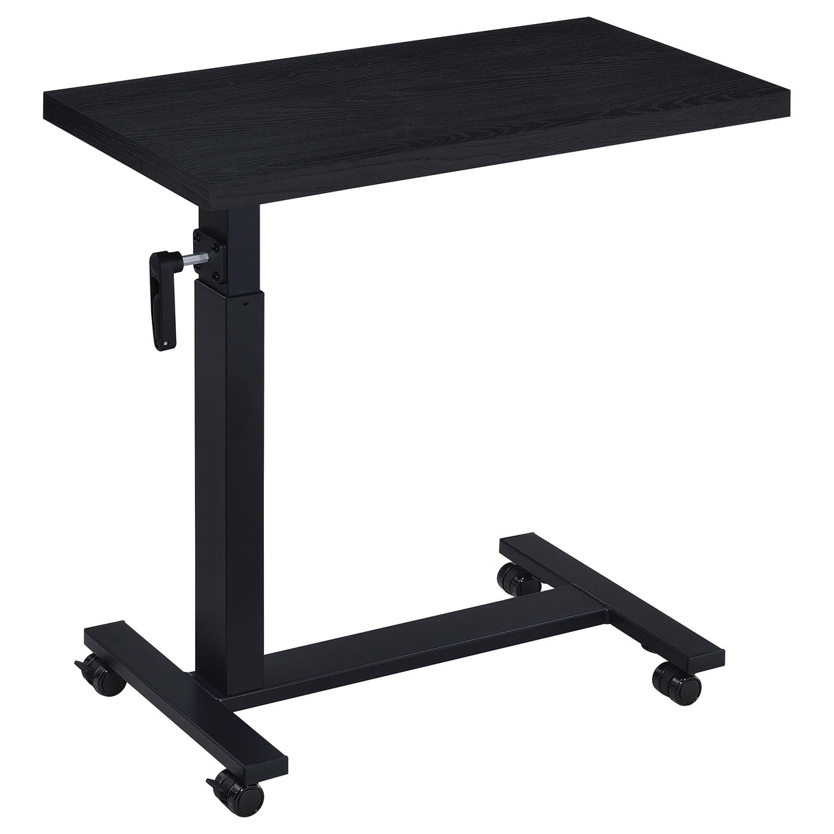 Westpark Black Height Adjustable Mobile Bedroom C-Table Side Table from Coaster - Luna Furniture