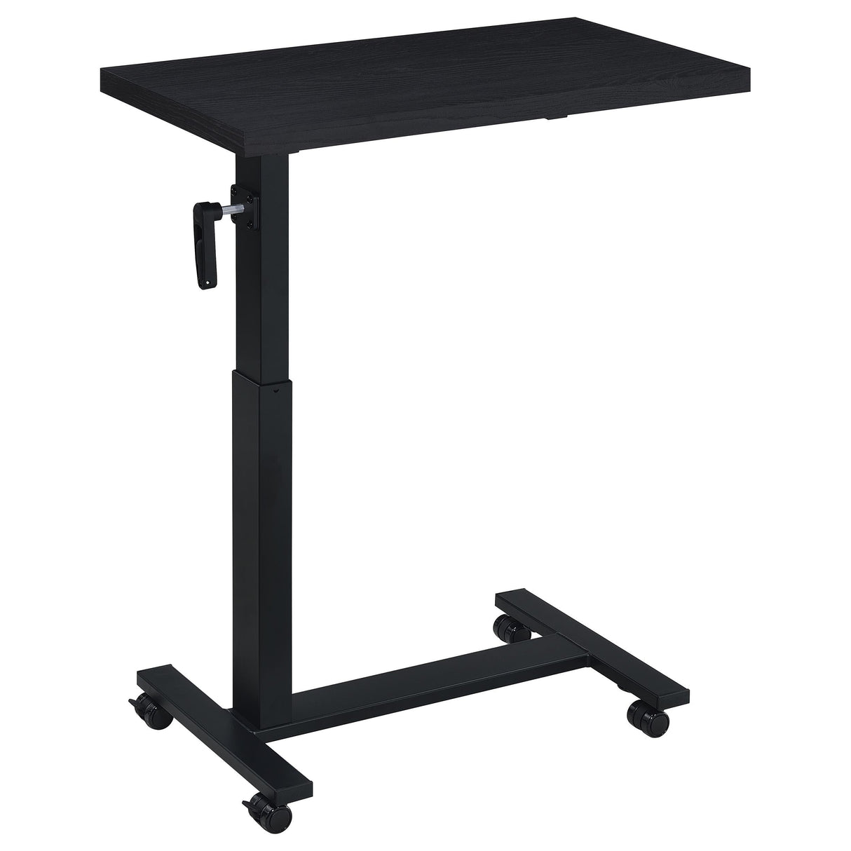 Westpark Black Height Adjustable Mobile Bedroom C-Table Side Table from Coaster - Luna Furniture